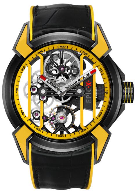 Jacob & Co Replica Epic x RACING yellow EX100.21.YR.YB.A watch